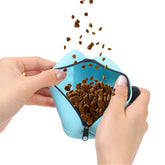 Dogs soft washable Outdoor Feed Storage Pouch Food Reward silica Bags Pet Portable Dog Training Waist Bag Treat Snack Bait